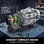 Конструктор двигун Mould King авіаційний турбореактивний Turbojet Engine Mechanical  моторозований дитячий мотор 1247 деталей - мініатюра 7