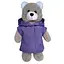 М'яконабивна іграшка пухнастий Ведмедик Macik МС 080501-04 у фіолетовому плащі 35 см - мініатюра 1