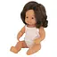 Лялька-пупс анатомічна Miniland дівчинка-шатенка, в білизні, 38 см (31180) - мініатюра 1
