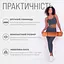 Коврик для йоги и фитнеса EasyFit TPE+TC 6 мм двухслойный + Чехол персиковый-коричневый - миниатюра 2