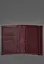 Шкіряна обкладинка для паспорта 2.0 бордова Краст - мініатюра 3