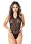 Еротичне боді Daring Intimates Flow Net Halter Teddy S-L чорний - мініатюра 2