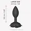 Силіконова анальна пробка Love To Love Open Roses L size Black Onyx - мініатюра 3