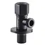 Кран кульовий кутовий Q Professional 1/2″X1/2″ NV-QP888 Black 000025136 - мініатюра 1