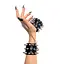 Наручники с шипами Art of Sex - Rose Spiked Leather Handcuffs, натуральная кожа - миниатюра 2
