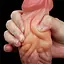Фаллоимитатор Dual-Layered Silicone Nature Cock 7.0'' 18 см коричневый - миниатюра 9