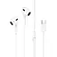 Навушники HOCO M1 Max crystal earphones for Type-C with mic White - мініатюра 1