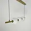 Удлиненная латунная люстра с 3-мя акриловыми шариками | Ст. 910A/3 AB | Line F - миниатюра 3