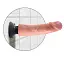 Вібратор King Cock Vibrating Cock 25 см тілесний - мініатюра 2