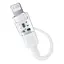 Дата кабель Baseus Gem Fast Charging Type-C to Lightning 20W (1m) (P10373001) Moon White - мініатюра 2