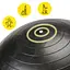 Мяч для фитнеса (фитбол) Cornix 65 см полумассажный Anti-Burst Black XR-0474 - миниатюра 2