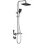 Душовя система Rea Rob з термостатом і виливом nikiel brushed REA-P6624, Нікель - мініатюра 1