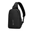 Рюкзак с одной лямкой Mark Ryden MR7191 с USB-портом (Черный)
 - миниатюра 1