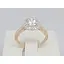 Золотое кольцо Харьковская ювелирная фабрика с фианитами Swarovski. 80512-СВ 18,5 - миниатюра 4