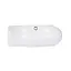 Умивальник Qtap Leo підвісний овальний лівий 430x290x140 мм White + донний клапан PU02O, Білий - мініатюра 3