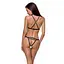 Трусики стринги из стреп KELIS THONG black - Passion Exclusive S/M - миниатюра 2