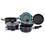 Набор столовой посуды 9 предметов Gimex Cookware Set induction Blue - миниатюра 1