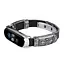 Ремешок винтажный Carprie для фитнес-браслета Xiaomi Mi Band 5 и 6 Type B Black silver - миниатюра 3