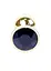 Металлическая анальная пробка с кристаллом Boss Jewellery Gold Plug 7 см (черный) - миниатюра 3