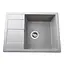 Гранітна мийка Globus Lux One сірий камiнь 650x500мм-А0005 000022390, Сірий - мініатюра 1