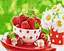 Картина за номерами на підрамнику Brushme Полуничний перекус - мініатюра 1