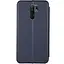 Кожаный чехол-книга Classy для Xiaomi Redmi 9 Темно-синий - миниатюра 2