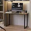 Стол письменный Кнап 2 Ferrum-decor 750x1400x600 Черный металл ДСП Дуб Сонома 16 мм (FRD-106405) - миниатюра 1