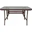 Стіл садовий Kontrast Majorka brown 120 x 70 x 70 см - мініатюра 1