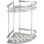 Полочка в ванную на 2 яруса Platinum 56 RY (9714) Нержавеющая сталь - миниатюра 1