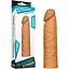 Насадка на пенис Lovetoy Pleasure X-Tender 17 см коричневый - миниатюра 1