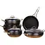 Набір каструль O.M.S. Collection 3024 підходить для індукційної плити Чорний (Туреччина) - мініатюра 1