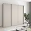 Шафа-купе тридверна MebelStar Стандарт AL 3ДСП 220x60x210 см Кашемір (MBS-2864) - мініатюра 1