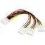 Кабель питания Molex-3xMolex M/F - миниатюра 1