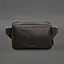 Шкіряна поясна сумка Dropbag Mini темно-коричнева - мініатюра 10