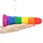 Фалоімітатор LoveToy Prider 7" 18.5 см райдужний - мініатюра 8