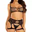 Комплект Leg Avenue Top and garter harness Black One Size - миниатюра 4