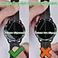 Безель і шкіряний ремінець Sikai для смартгодинника Xiaomi Watch S3/S4 Black-green - мініатюра 5
