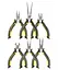 Набор мини плоскогубцев и кусачек Stanley 6 шт (FMHT0-80541) - миниатюра 2