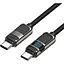 Кабель Hoco Type-C to Type-C Line charging data cable with display U137 1.2 м 60W/3A - мініатюра 1
