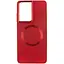 TPU чехол Bonbon Metal Style with MagSafe для Samsung Galaxy S22 Ultra Красный / Red - миниатюра 2