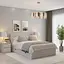 Ліжко двоспальне MebelStar Адель з ящиками 140x200 см Аляска сірий (MBS-1001) - мініатюра 1