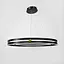 Люстра с подвесным черным кольцевым корпусом Ø 80 см | Ст. MJ264-800 | Line F - миниатюра 4