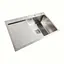 Кухонная мойка Platinum Handmade нержавейка 78x50B R (два отверстия, квадратный сифон 3.0/1.0), Нержавеющая сталь - миниатюра 2