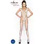 Бодистокинг Passion BS034 White, комбинезон, имитация боди и чулок - миниатюра 2