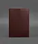 Шкіряна обкладинка для блокнота 6.0 (софт-бук) Бордова Crazy Horse - мініатюра 1