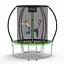 Батут с внутренней сеткой 4FIZJO Premium 6FT 183 см 4FJ0602 Black/Green (P-5907739319234) - миниатюра 1