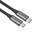 Кабель Cabletime USB3.1, USB-C - USB-C, 20Gbps, 100W, 20V/ 5A, 4K/ 60HZ, 2м - мініатюра 1
