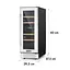 Винный холодильник Klarstein Vinovill17 Built-In Duo (10034725) - миниатюра 2