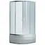 Душова кабіна Eger Tisza Mely 90x90 на глибокому піддоні 599-187, матовий, білий - мініатюра 2