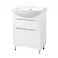 Тумба підлогова ПіК Альба Т8 з раковиною Cersanit Cersania 65 см Білий 30412 - мініатюра 1